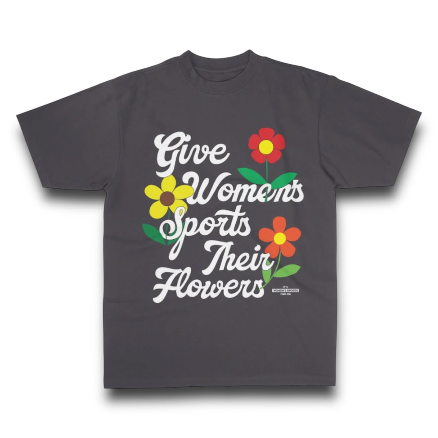 Give Women's Sports Their Flowers - Boxy Tee - Klever Shirtz