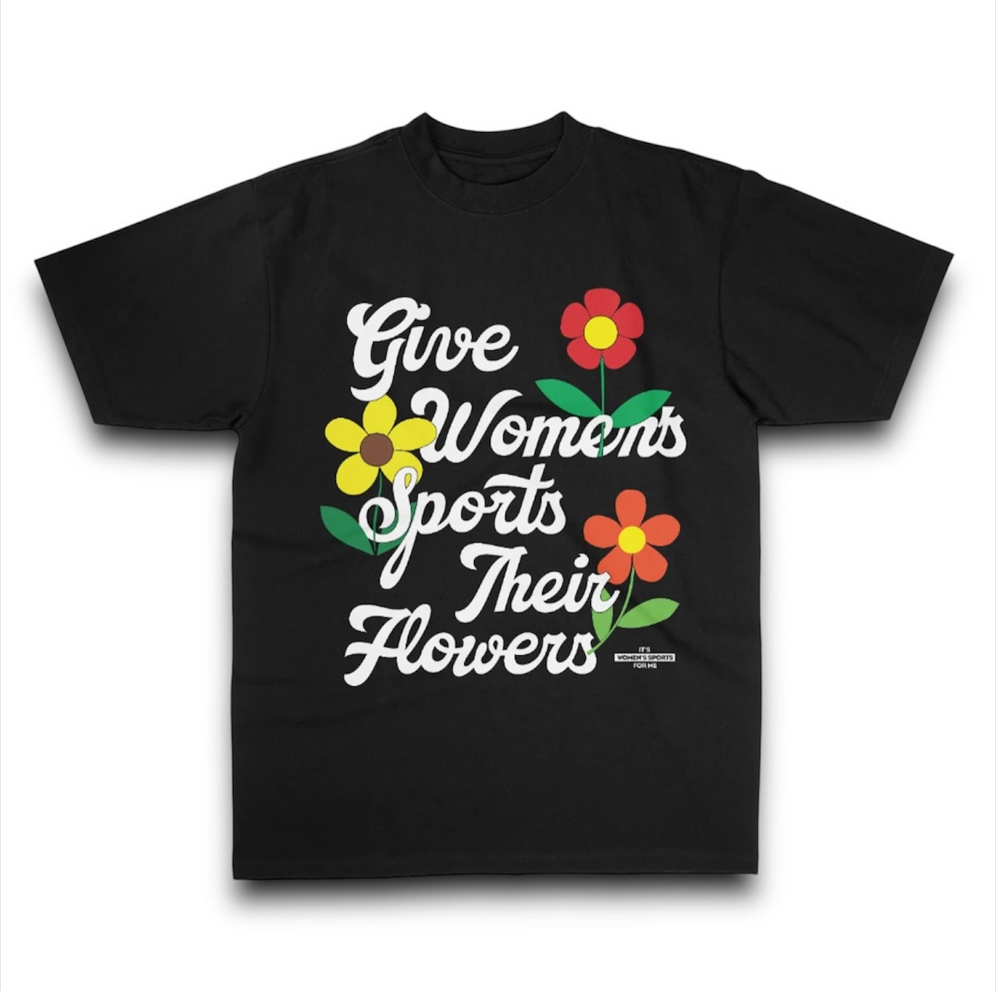 Give Women's Sports Their Flowers - Boxy Tee - Klever Shirtz