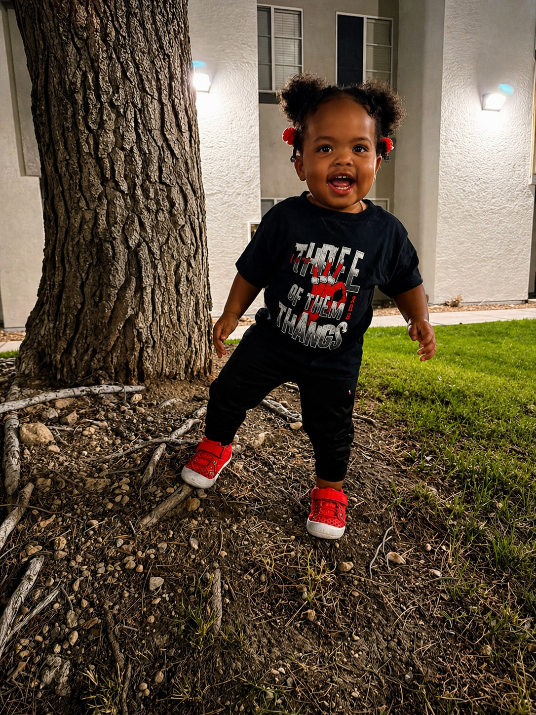 Three Of Them Thangs - Toddler Tee - Klever Shirtz
