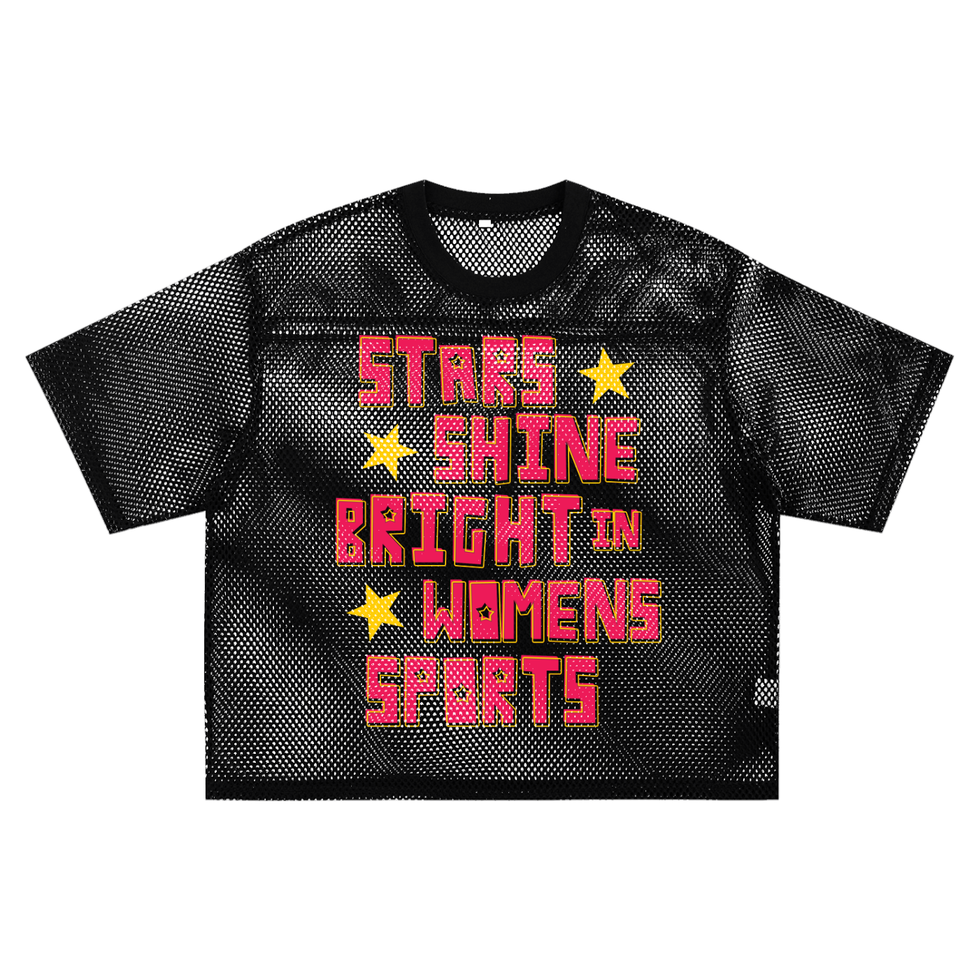 Stars Shine Bright In Women's Sports - Boxy Mesh Tee