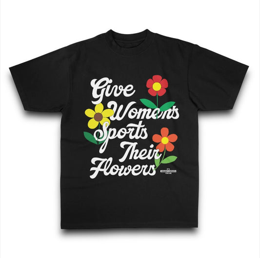 Give Women's Sports Their Flowers - Boxy Tee - Klever Shirtz