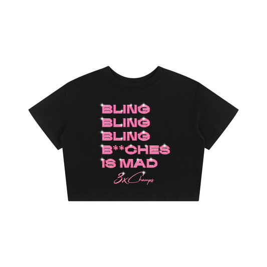 Bling Bling Bling 3x Champs - Crop - Klever Shirtz
