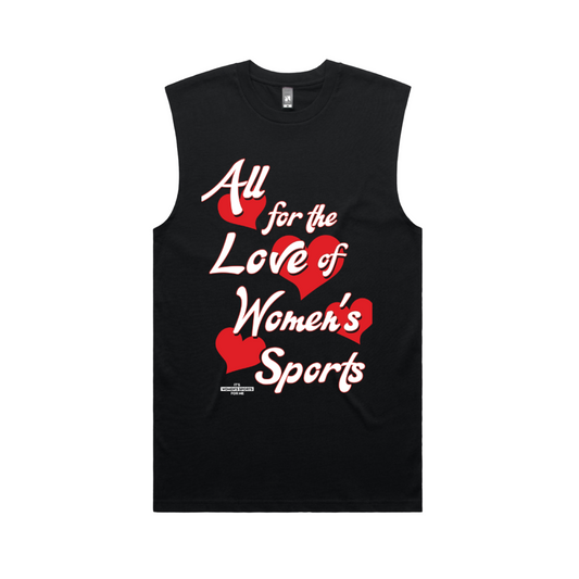 All For the Love of Women’s Sports - Sleeveless Tank - Klever Shirtz