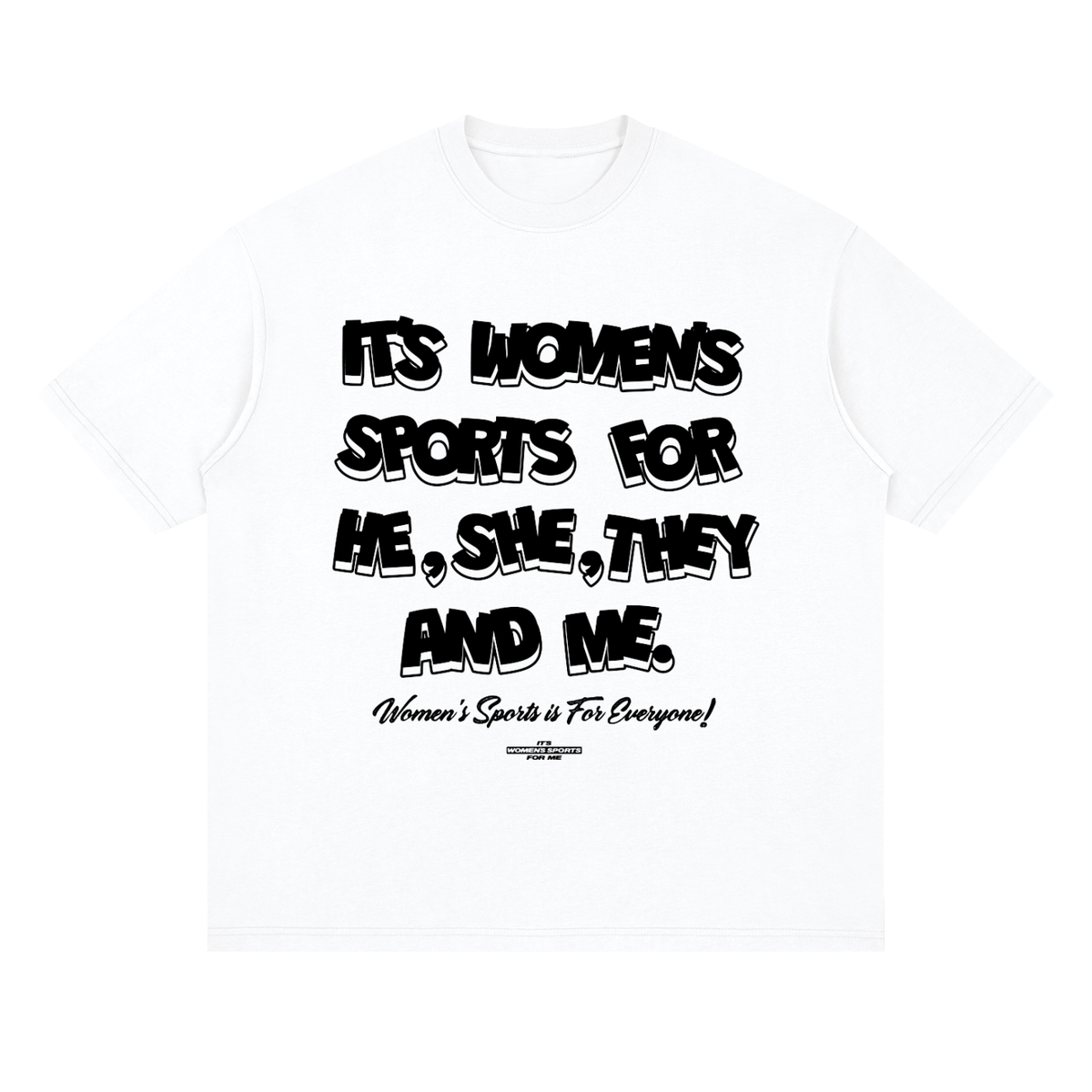 It's Women's Sports for Everyone - Boxy Tee - Klever Shirtz