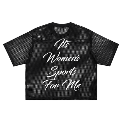 Give Women's Sports Their Flowers Boxy Mesh Tee