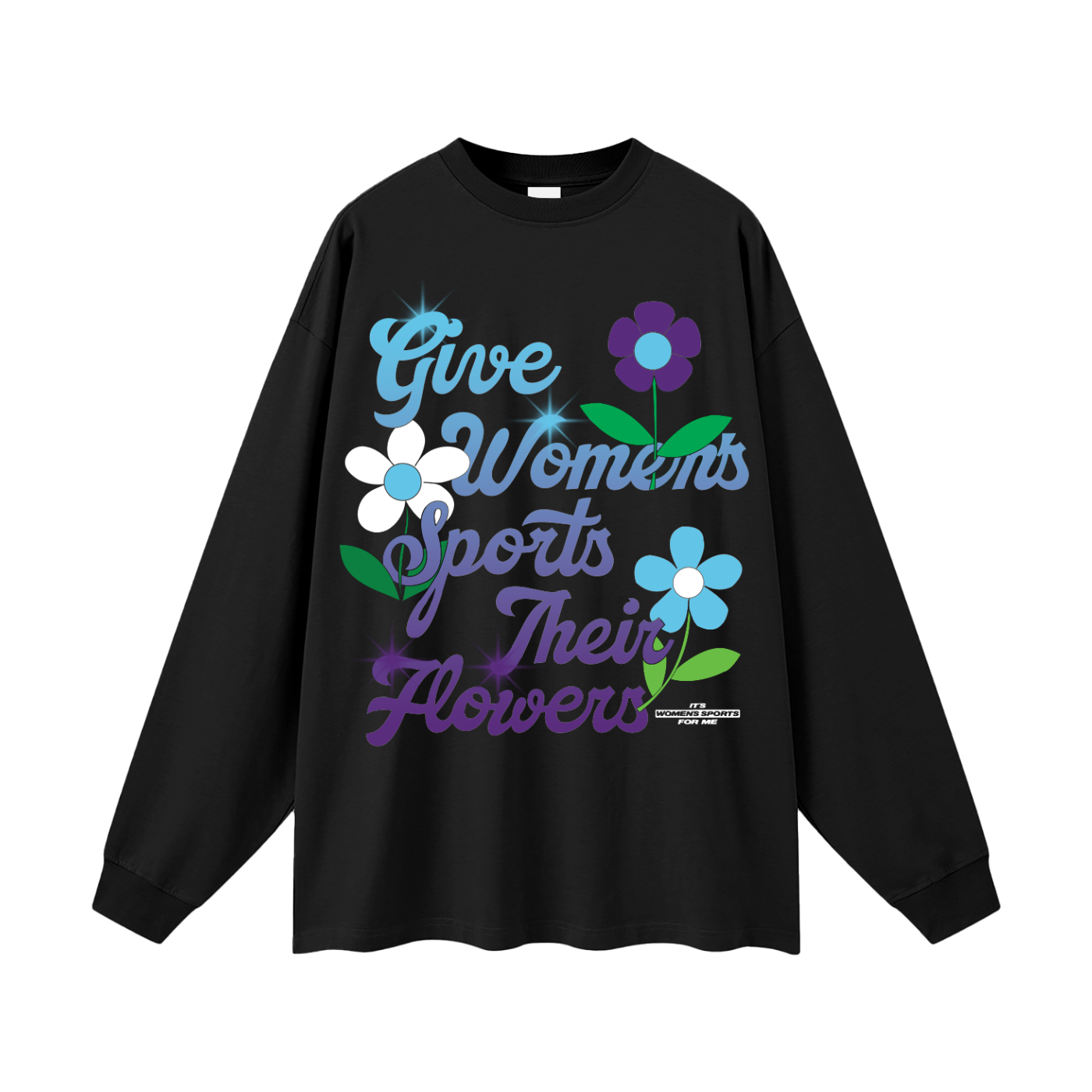Give Women's Sports Their Flowers MIA - Long Sleeve - Klever Shirtz