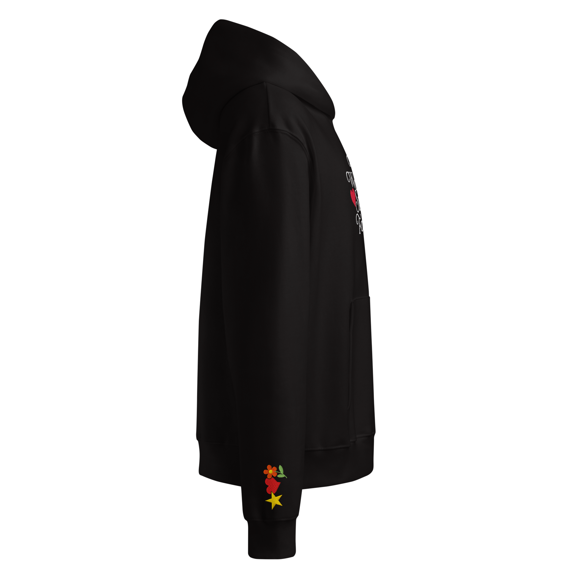 IWSFM Star Heart Flowers - Oversized Heavyweight Hoodie - Klever Shirtz