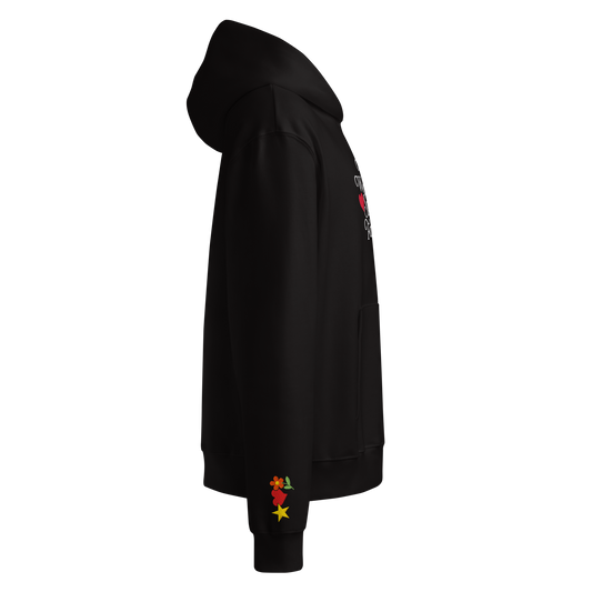 IWSFM Star Heart Flowers - Oversized Heavyweight Hoodie - Klever Shirtz